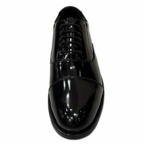 Casual Wear Lace Up Black Men Formal Shoes