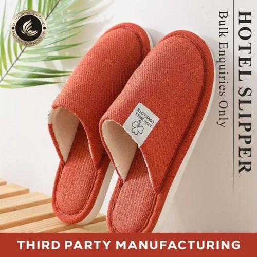 SR Luxury White Hotel Disposable Slippers, 7mm, Size: 11 Inch