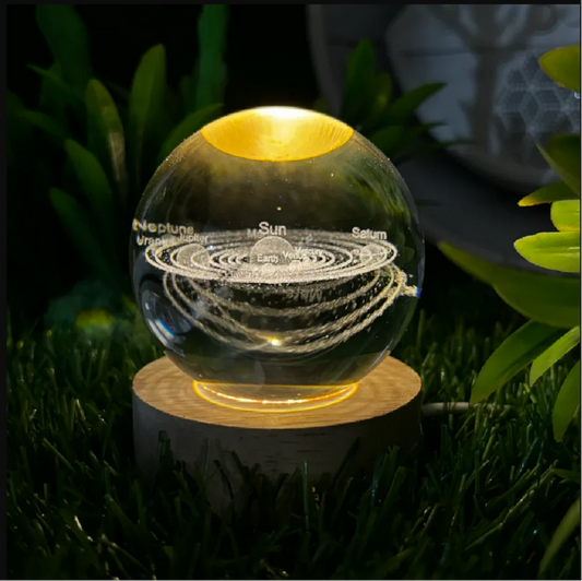 3D Galaxy Crystal Ball Lamp For Home / Office / Bedroom Decoration