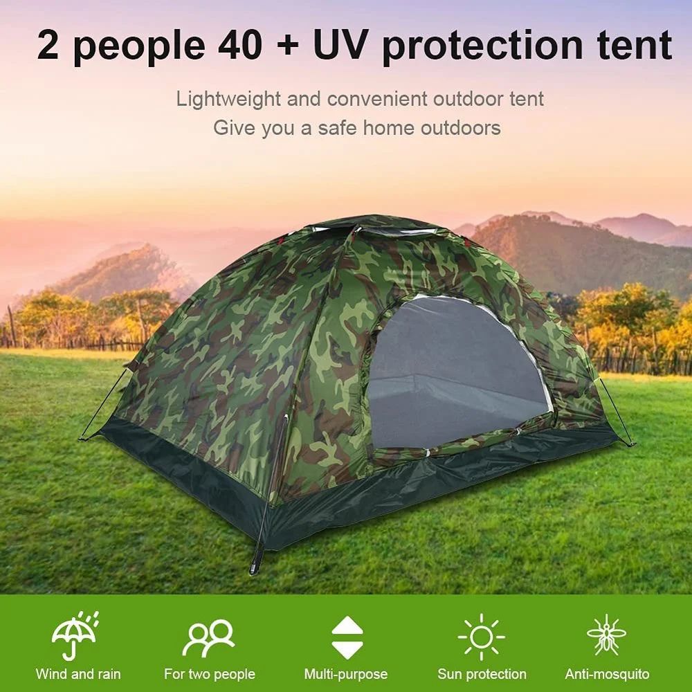 2 Person Camouflage Camping Outdoor Tent 2 Person