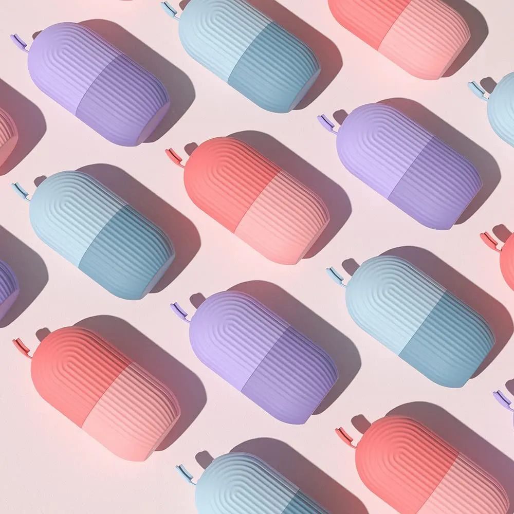 silicone ice cube massager